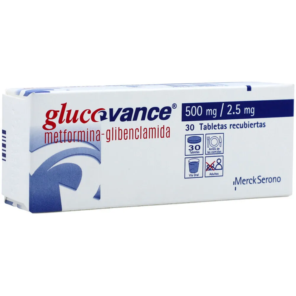 Glucovance 500Mg/2.5 30 Tabletas (M)