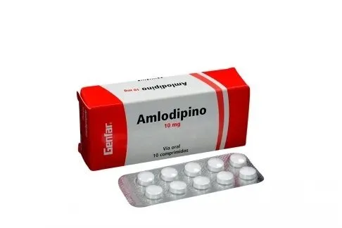 Amlodipino 10 Mgs 10 Tabletas Genfar