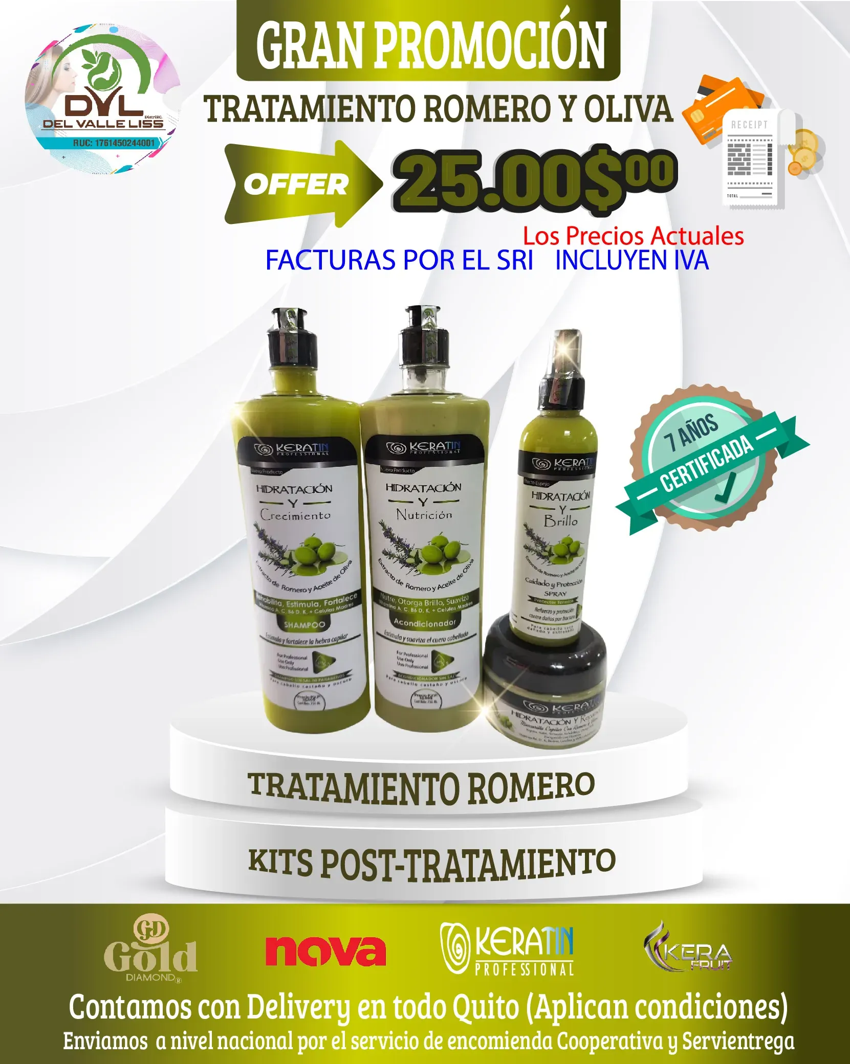 Kits Post-Tratamiento Romero Y Oliva Sin Sal 