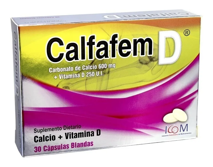 Calfafem Calcio+D 600Mg 250Ui 30 Cb Icom