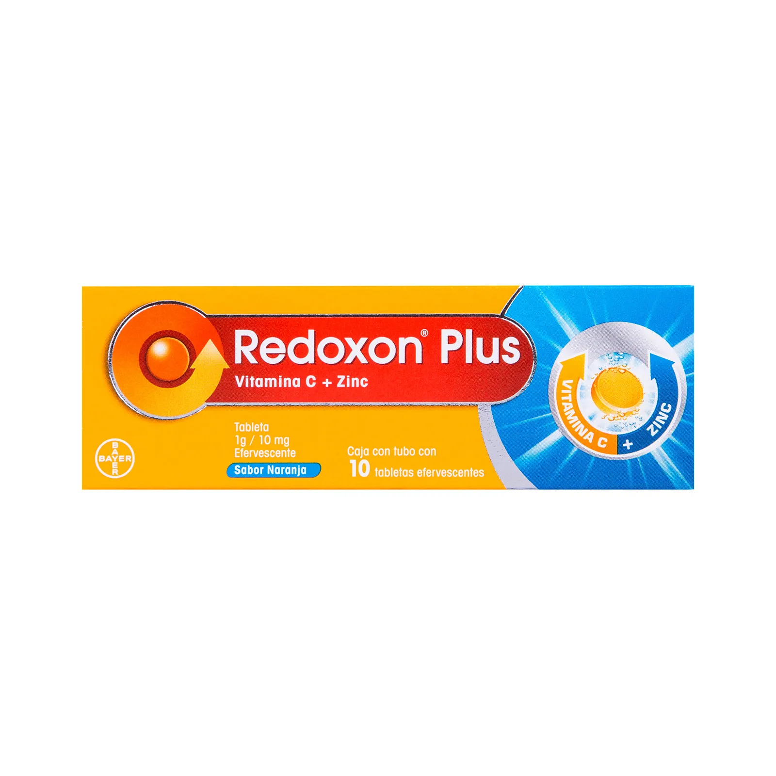 Redoxzinc Efervescente Naranja 10 Tbs