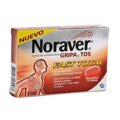 Noraver Gripa Fast Total 6 Capsulas