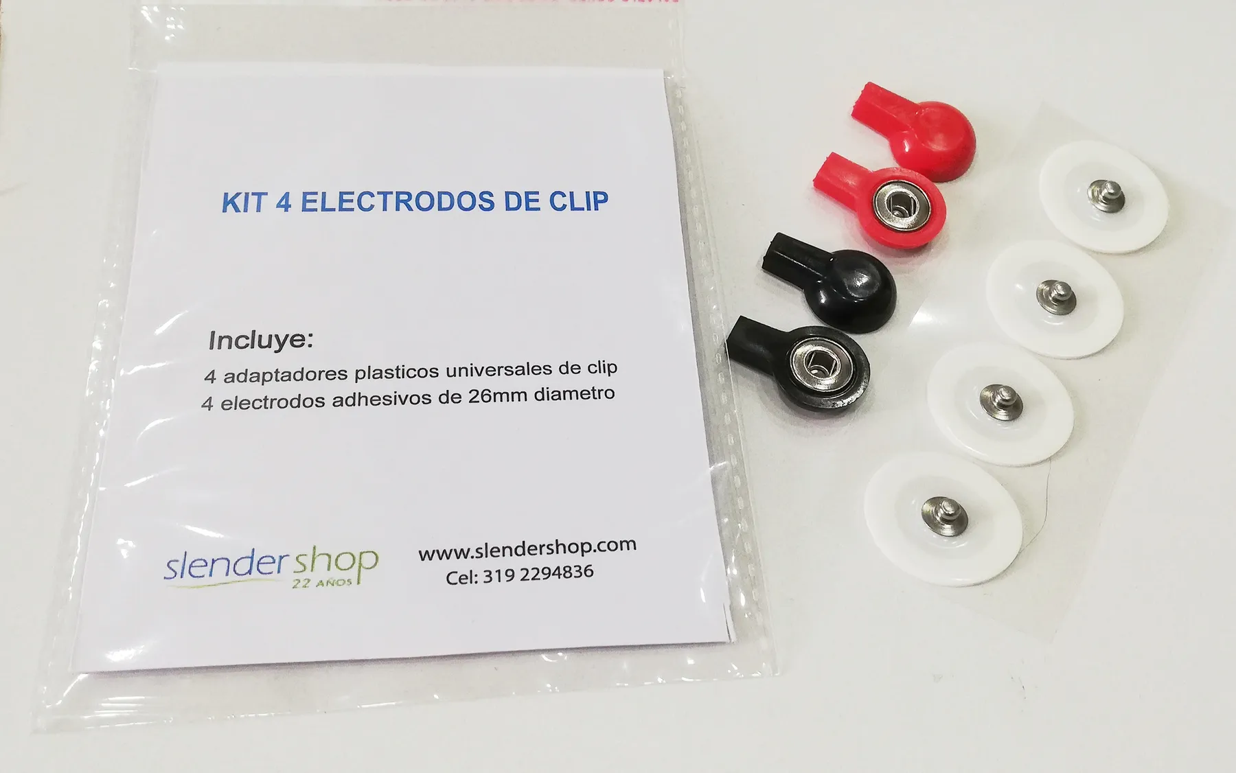 Kit 4 Adaptadores Clip Pin Electrodos 