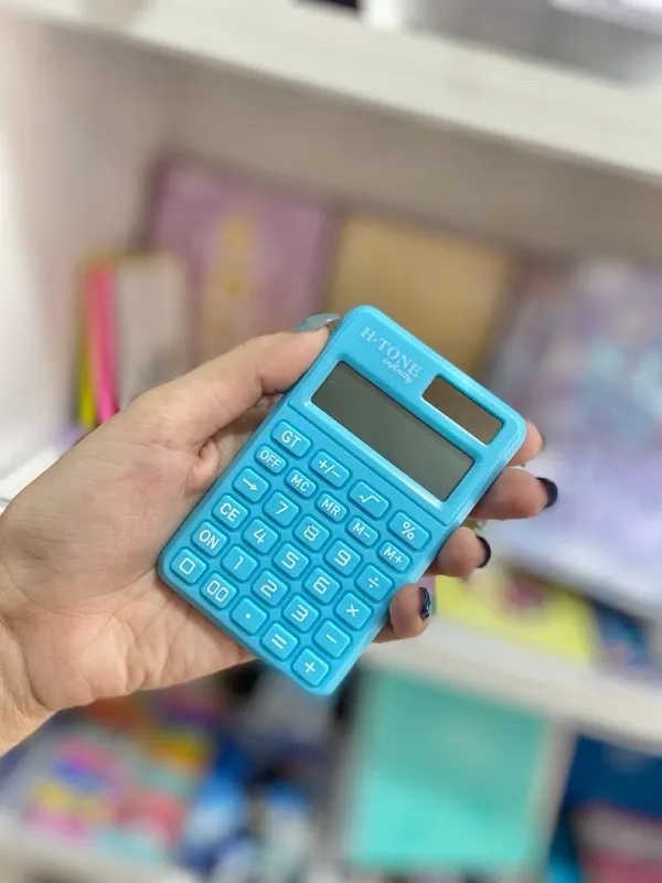 Calculadora Pocket Tono Pastel H-tone 12 Dig.