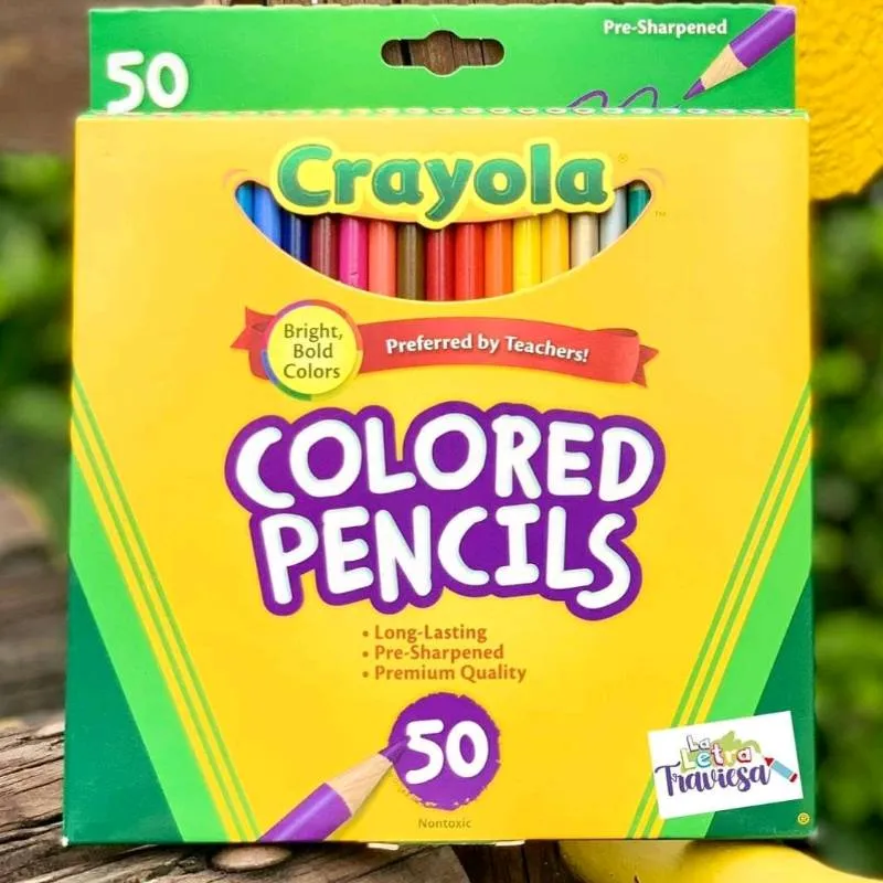 Caja de colores x 50 Colores pencils Crayola