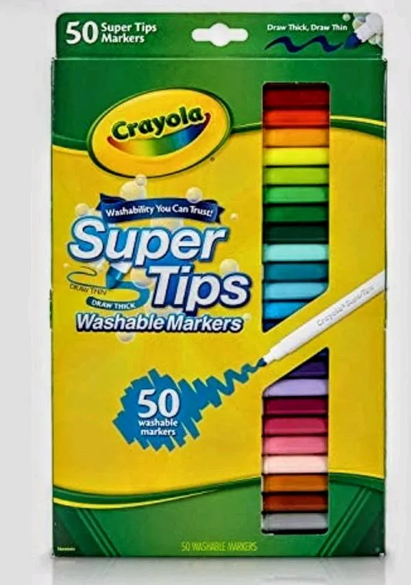 Marcadores Supertips x 50 Crayola