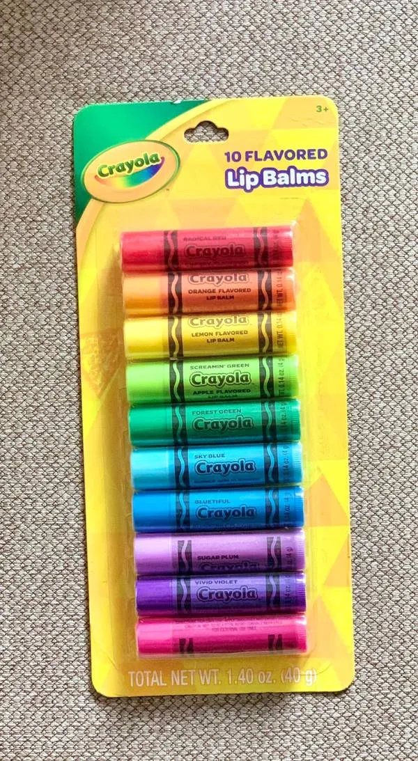 Bálsamos labiales saborizados x 10 Crayola 