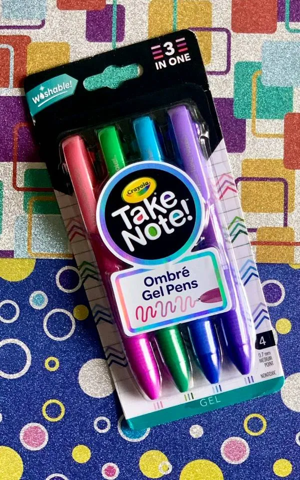 Lapiceros de gel Take Note! Ombré gel pens X4 Crayola 