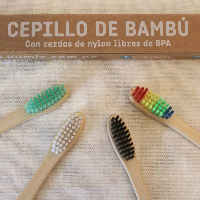 Cepillo de dientes de bambú - Adulto