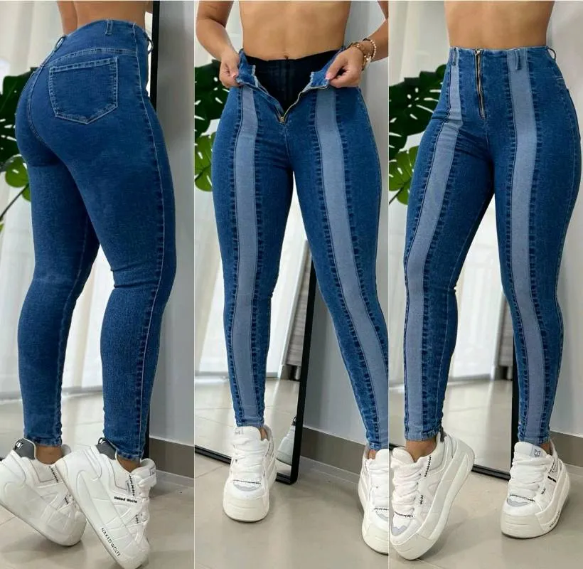 Jeans Con Faja 