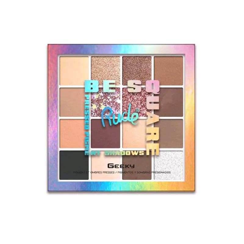 RUDE Be Square Pressed Pigments & Shadows - Geeky
