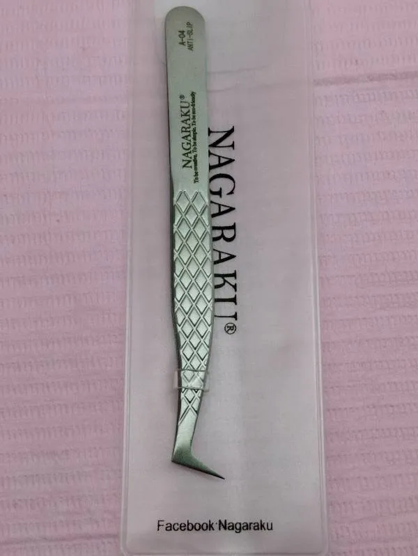 Pinzas Para Pestañas Nagaraku Anti-Slip A-04