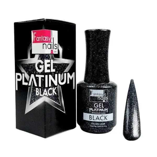 Gel Platinium Black 15 ml Fantasy Nails
