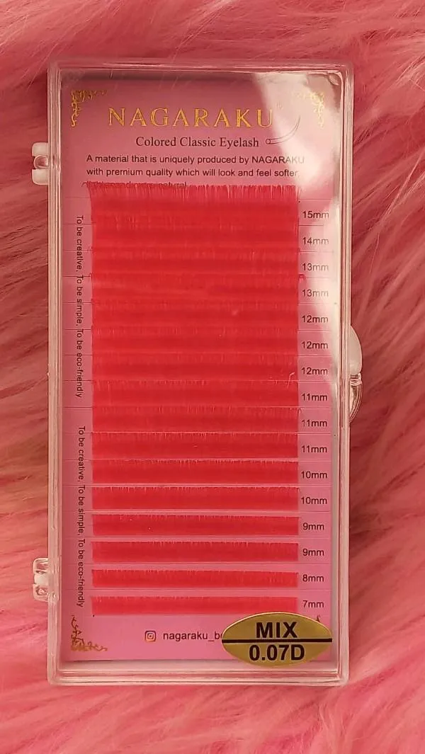 Blíster de color rosa mix 0.07 NAGARAKU 