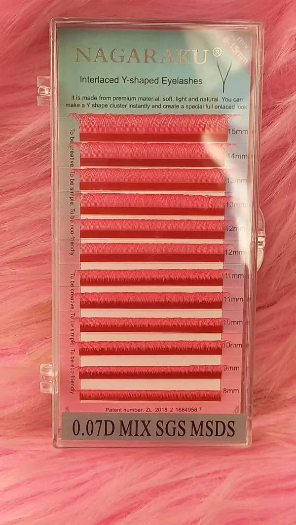 Blíster de color rosa mix 0.07D YY