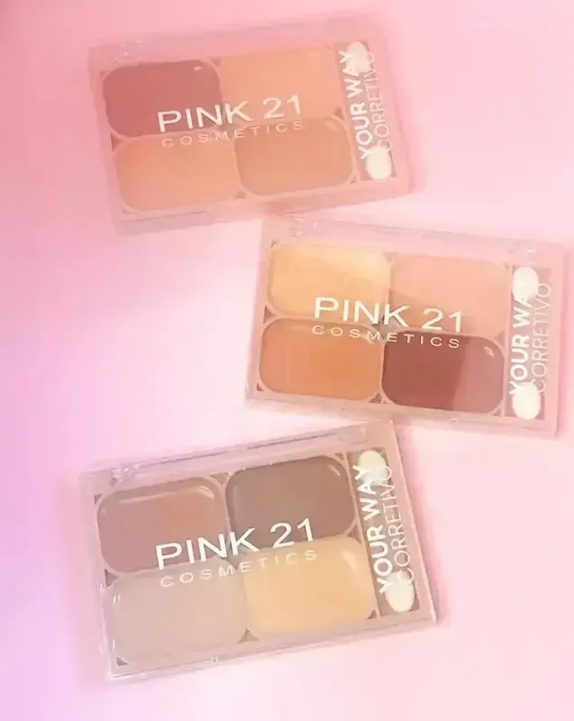 Paleta de correctores y contornos en crema de Pink 21