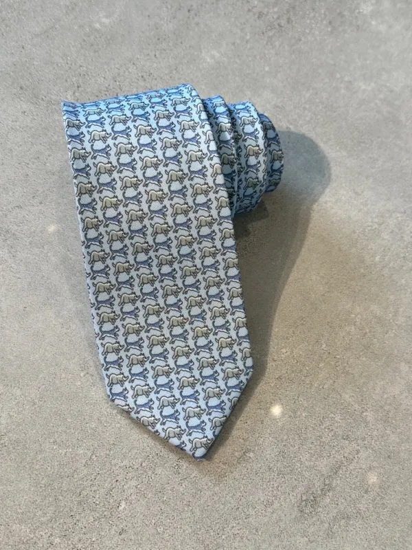 Corbata azul hipo