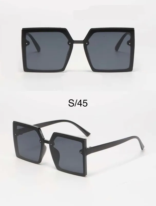 Gafas de sol negras marco cuadrado 