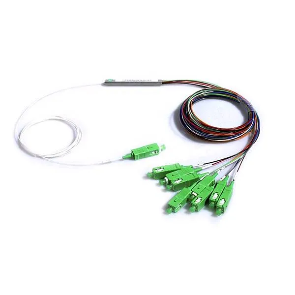 Divisor PLC 1X8 tubo de cable coloreado / mini SC/APC
