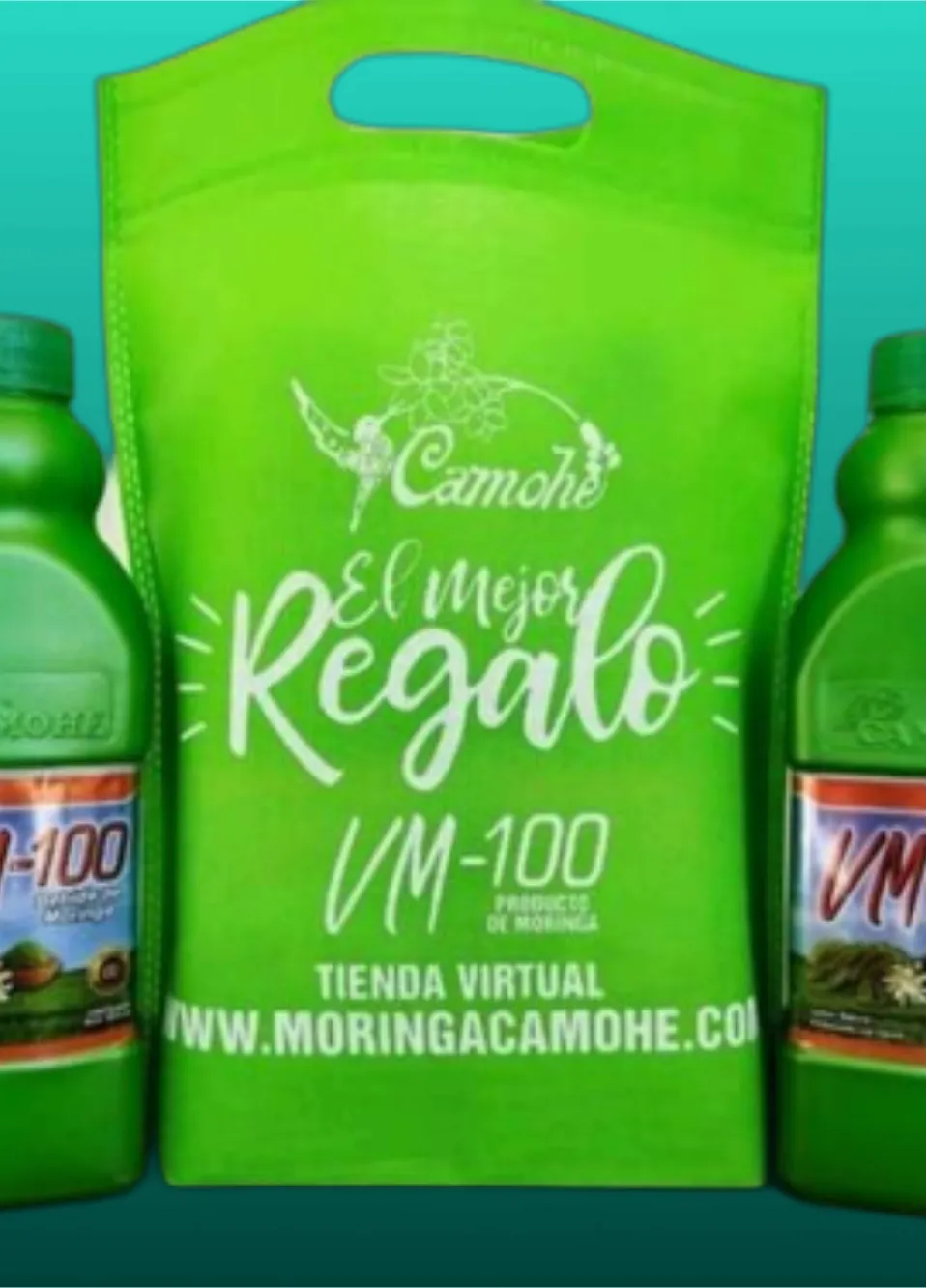 VM-100 Bebida Natural de Moringa y Stevia (2 unidades x 1070 ml)