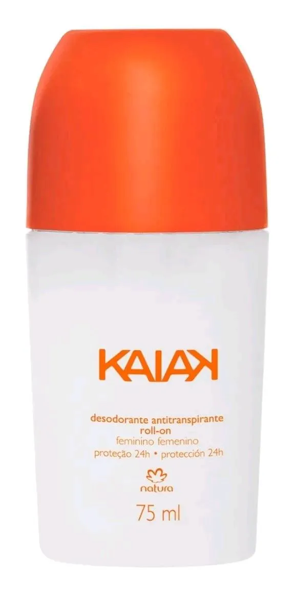 Desodorante Roll On Kaiak Clásico Invisible Femenino Natura