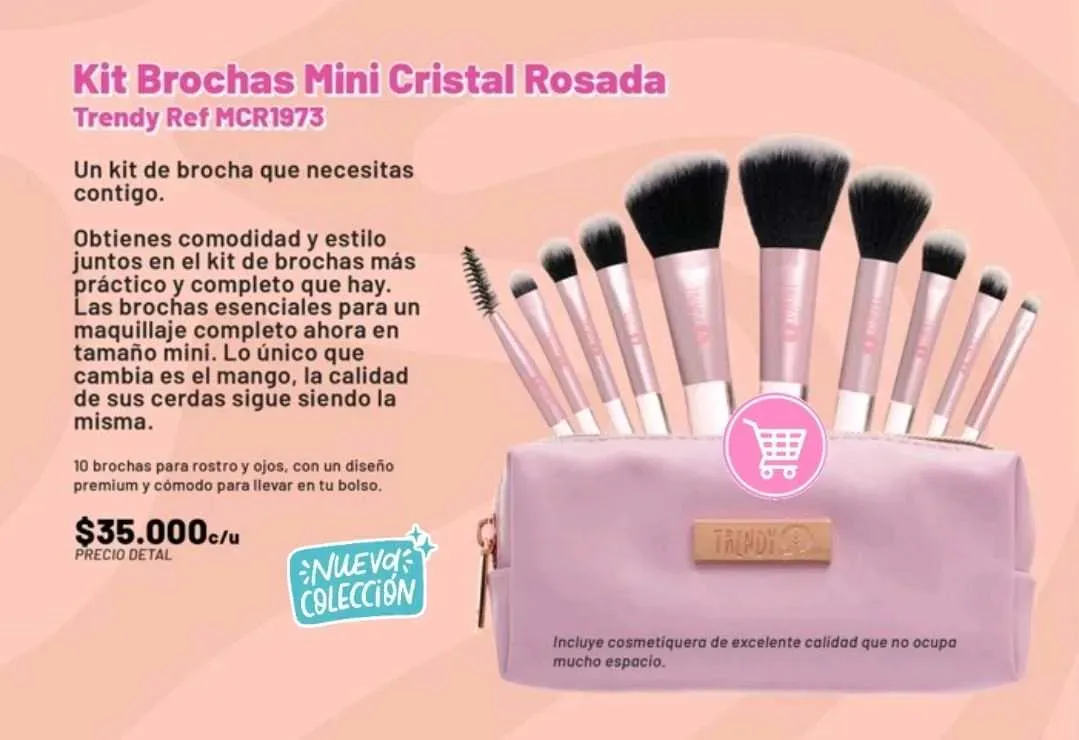 Beauty Creations Brochas Minnie Sally Cosmetiquera Brochas Minnie
