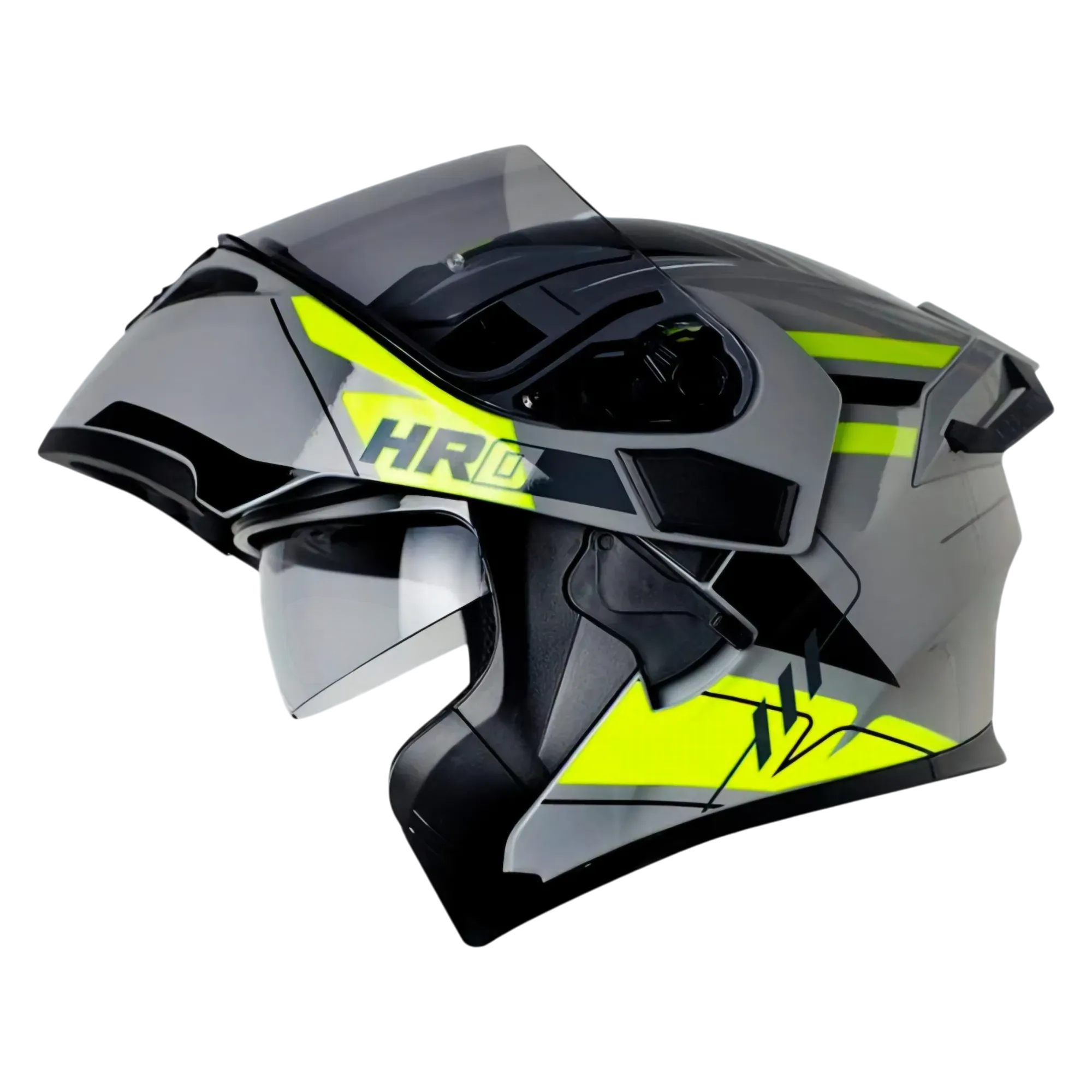 Hro Cascos Con Luz Led Casco Abatible Con Luz Led Hro 3400 Mate