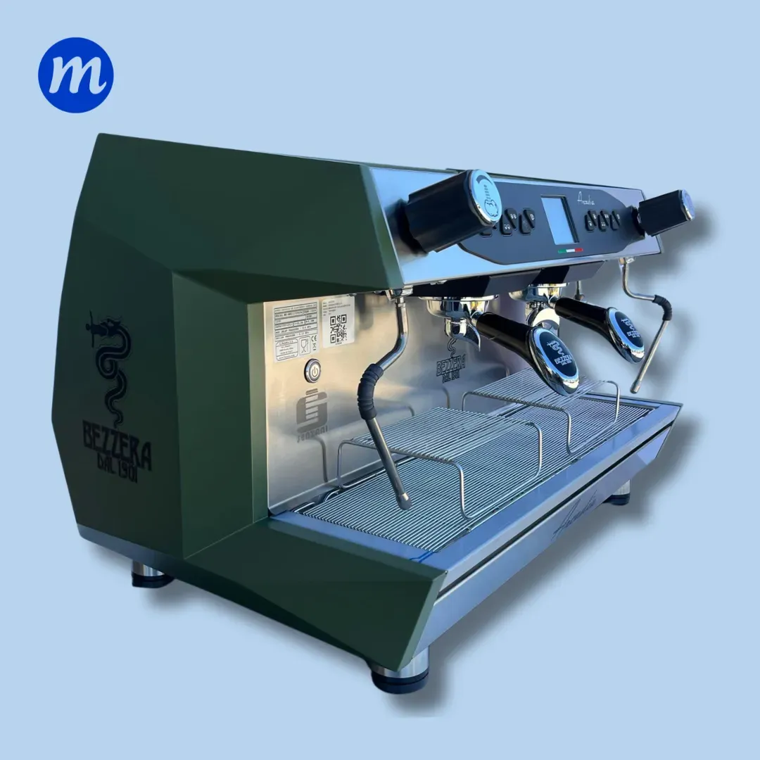 MAQUINA DE CAFE 2 GRUPOS ARCADIA VERDE 11 LITROS 220V BEZZERA