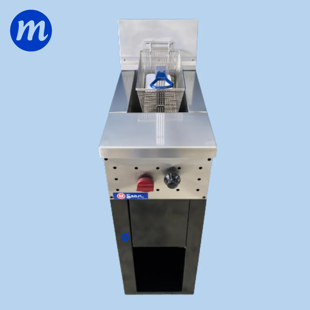 FREIDORA DE PEDESTAL 1 CESTAS 17 LITROS ACEITE 3 LITROS AGUA A GAS PINTADA STAR