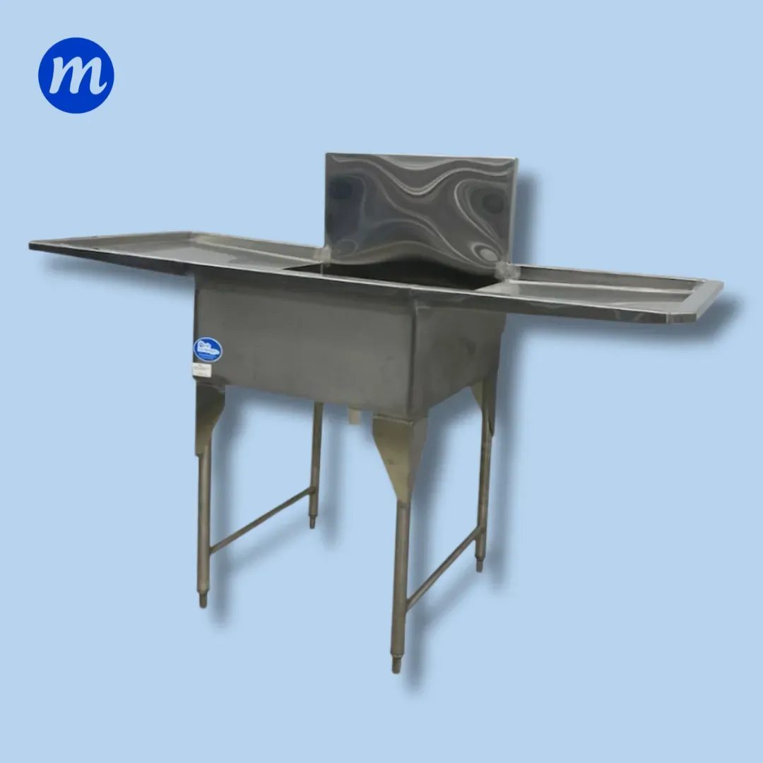 FREGADERO 1 PONCHERA EN A/I CON DOBLE ESCURRIDOR