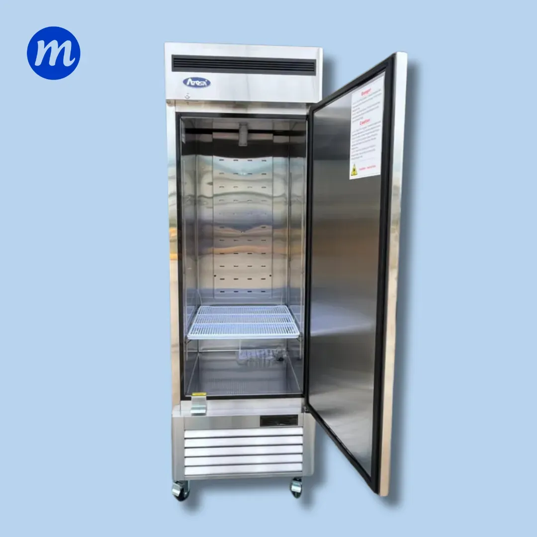 CONGELADOR VERTICAL 1 PUERTA EN ACERO 540L UNIDAD 1/2 HP 110V ATOSA