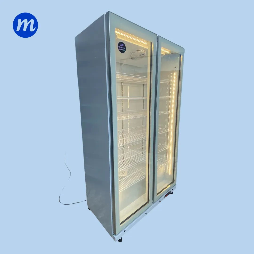 VITRINA 2 PUERTAS BATIENTES 710L UNIDAD 1/3 HP 110V 2P-715LB BLANCA