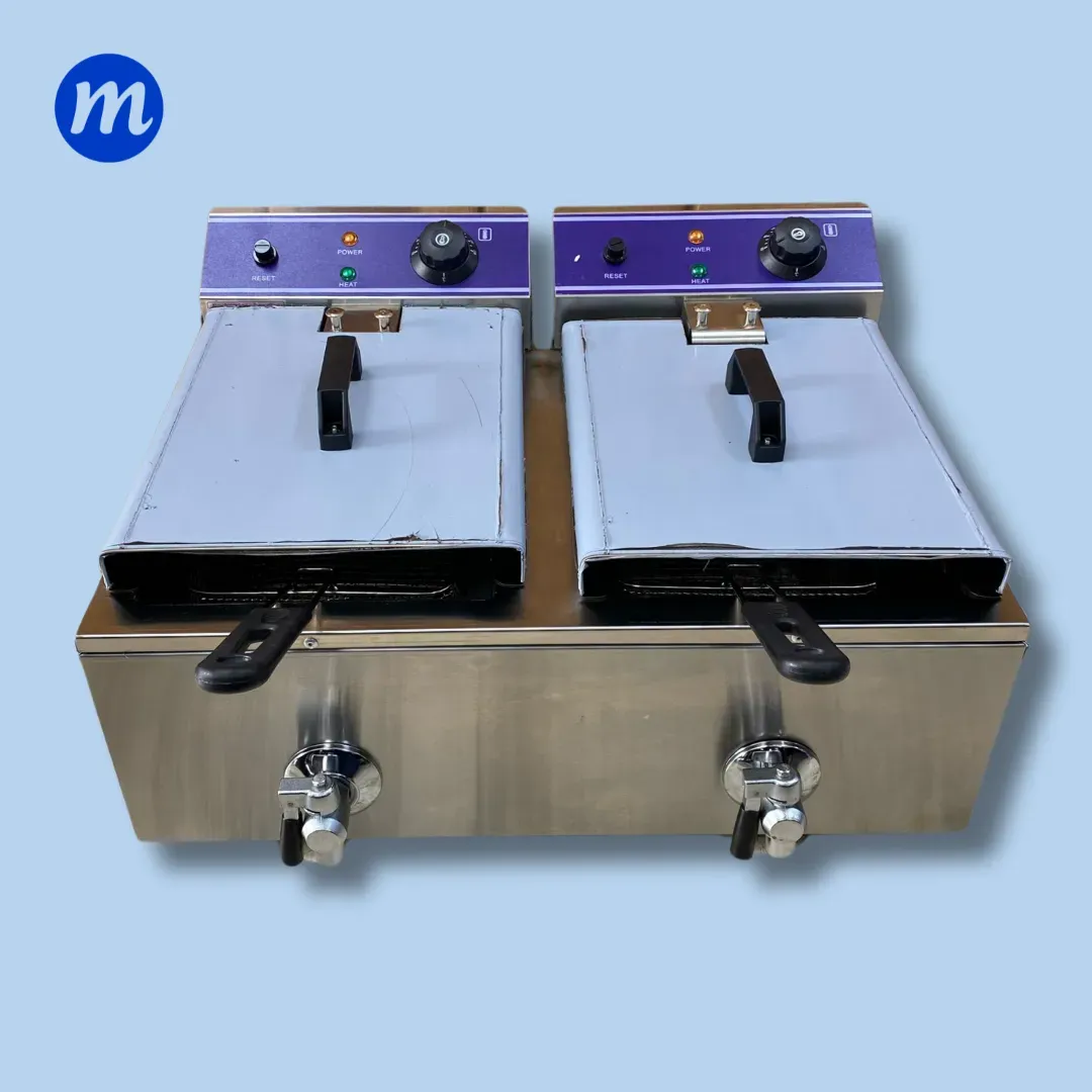 FREIDORA DE MESA 2 CESTAS 6 + 6 LITROS ELECTRICA 220V DZL-20L