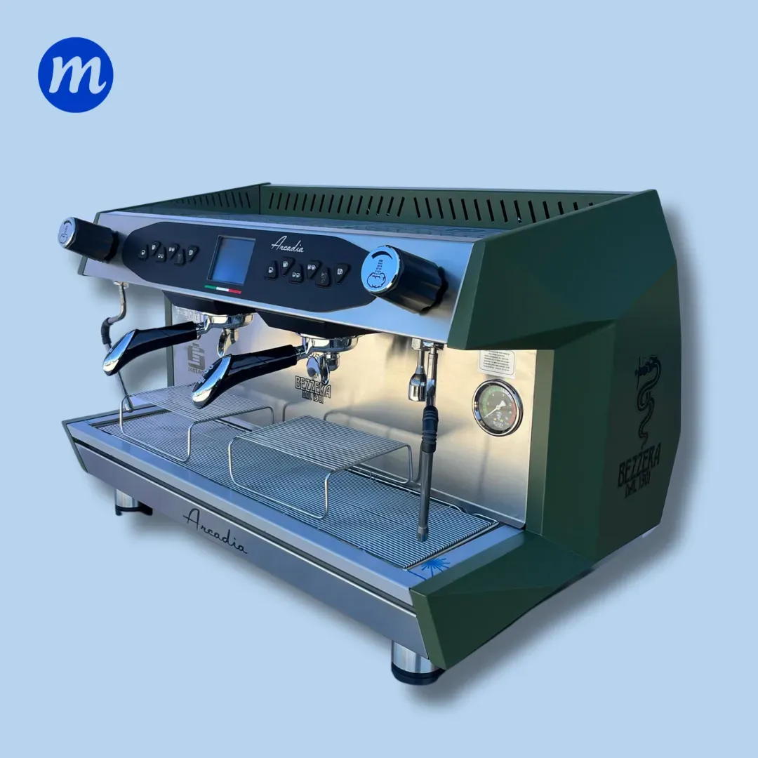 MAQUINA DE CAFE 2 GRUPOS ARCADIA VERDE 11 LITROS 220V BEZZERA