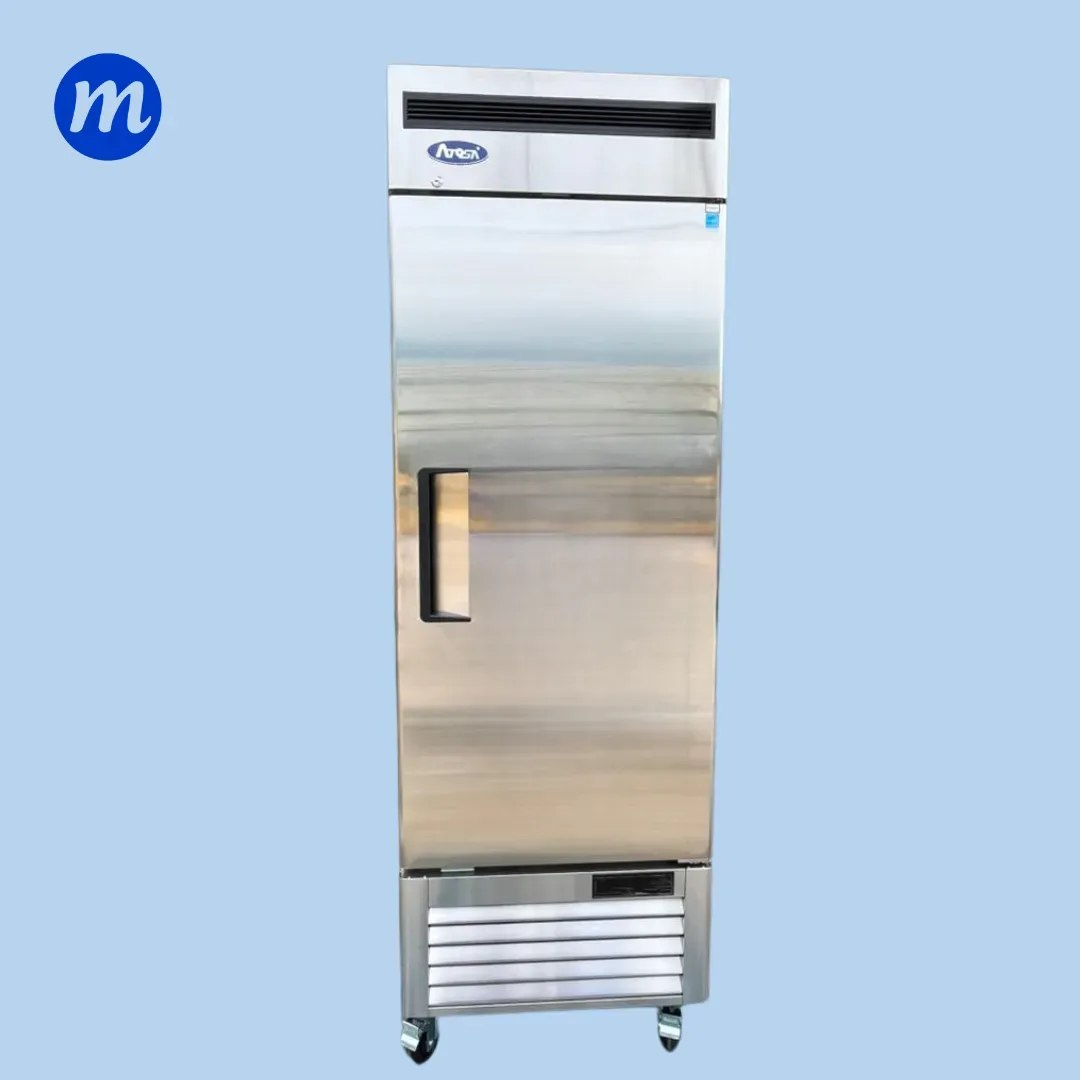 CONGELADOR VERTICAL 1 PUERTA EN ACERO 540L UNIDAD 1/2 HP 110V ATOSA