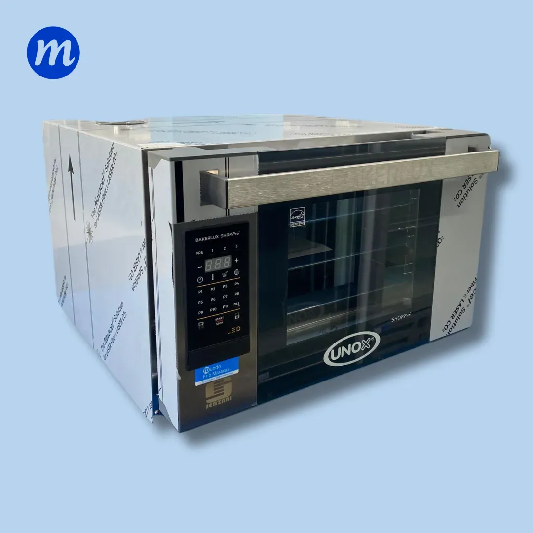 HORNO DE CONVECCION STEFANIA LED ELEC. 220V 3 BANDEJAS 46x33CM UNOX