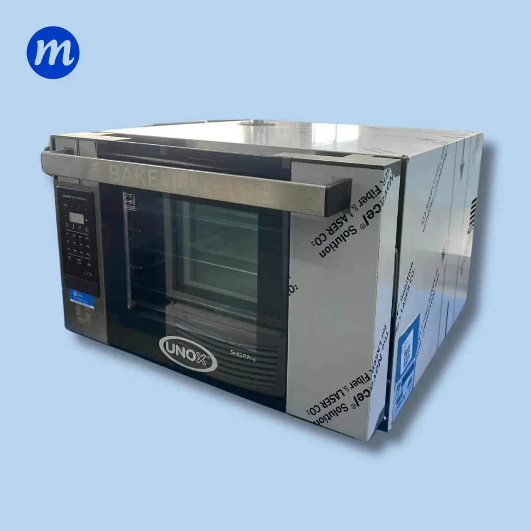 HORNO DE CONVECCION STEFANIA LED ELEC. 220V 3 BANDEJAS 46x33CM UNOX