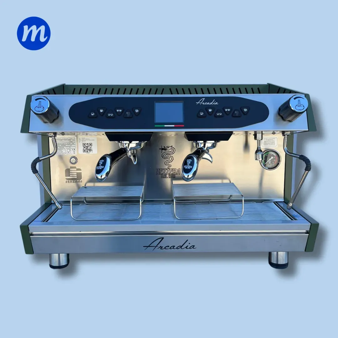 MAQUINA DE CAFE 2 GRUPOS ARCADIA VERDE 11 LITROS 220V BEZZERA