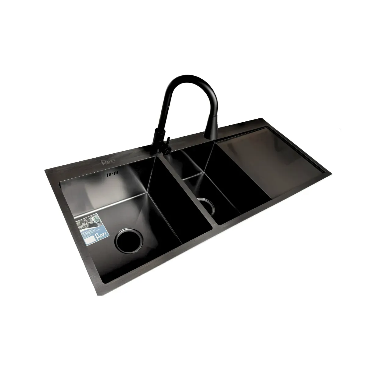 CMB0036 COMBO FREGADERO FIORI 120X50 + GRIFERIA CARDINAL (GPL0192+GPL0183+RPL0006)