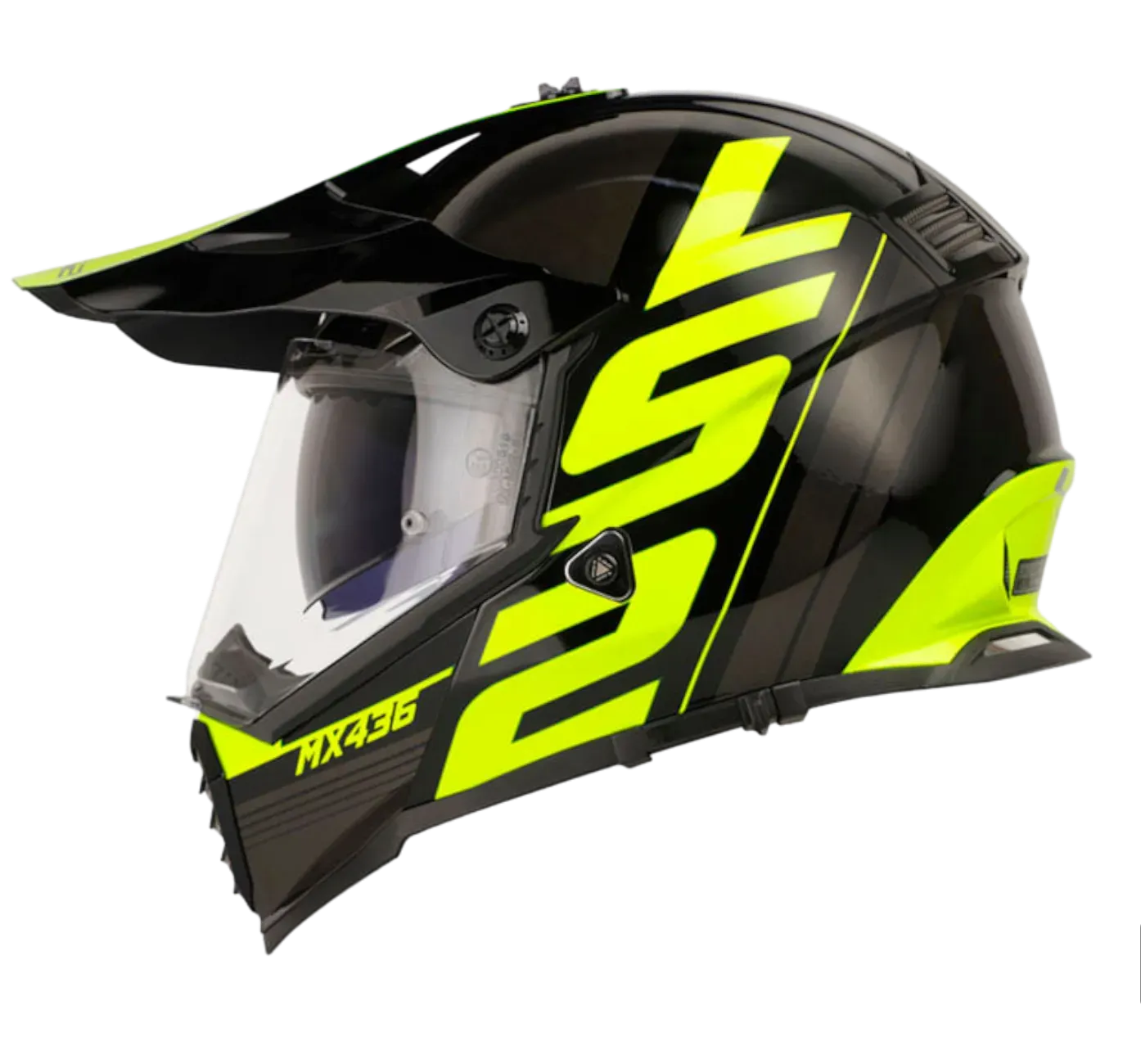 CASCO DOBLE PROPÓSITO LS2 MX436 PIONEER EVO TROPHY BLACK HI BIZ YELLOW