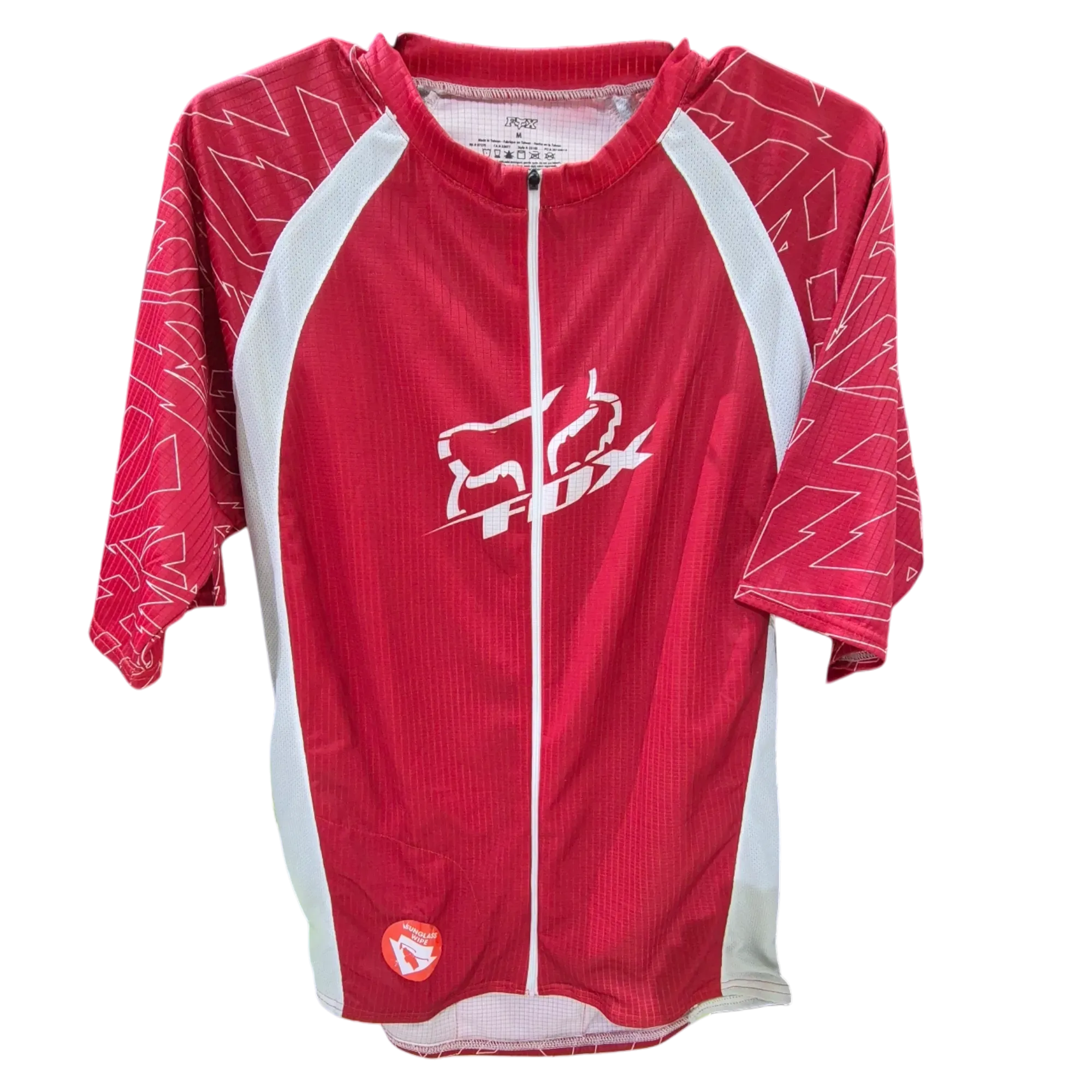 CAMISETA MANGA CORTA FOX LIVE WIRE RED WHITE