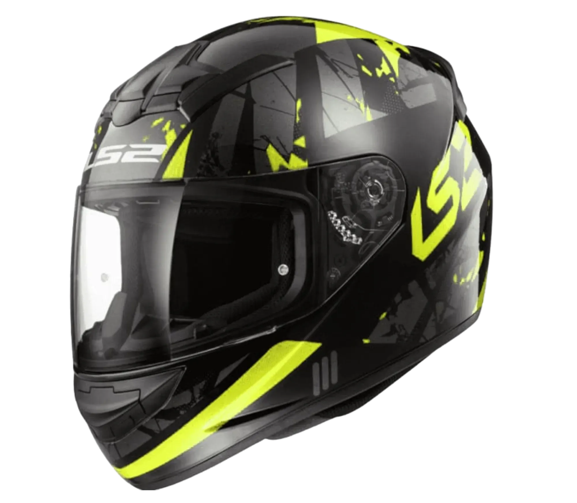 CASCO INTEGRAL LS2 FF352 ROOKIE PALIMNESIS BLACK H-V YELLOW