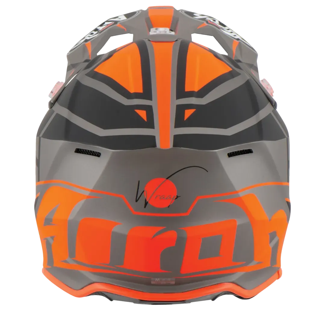 CASCO CROSS-ENDURO AIROH WRAAP MOOD ORANGE MATT