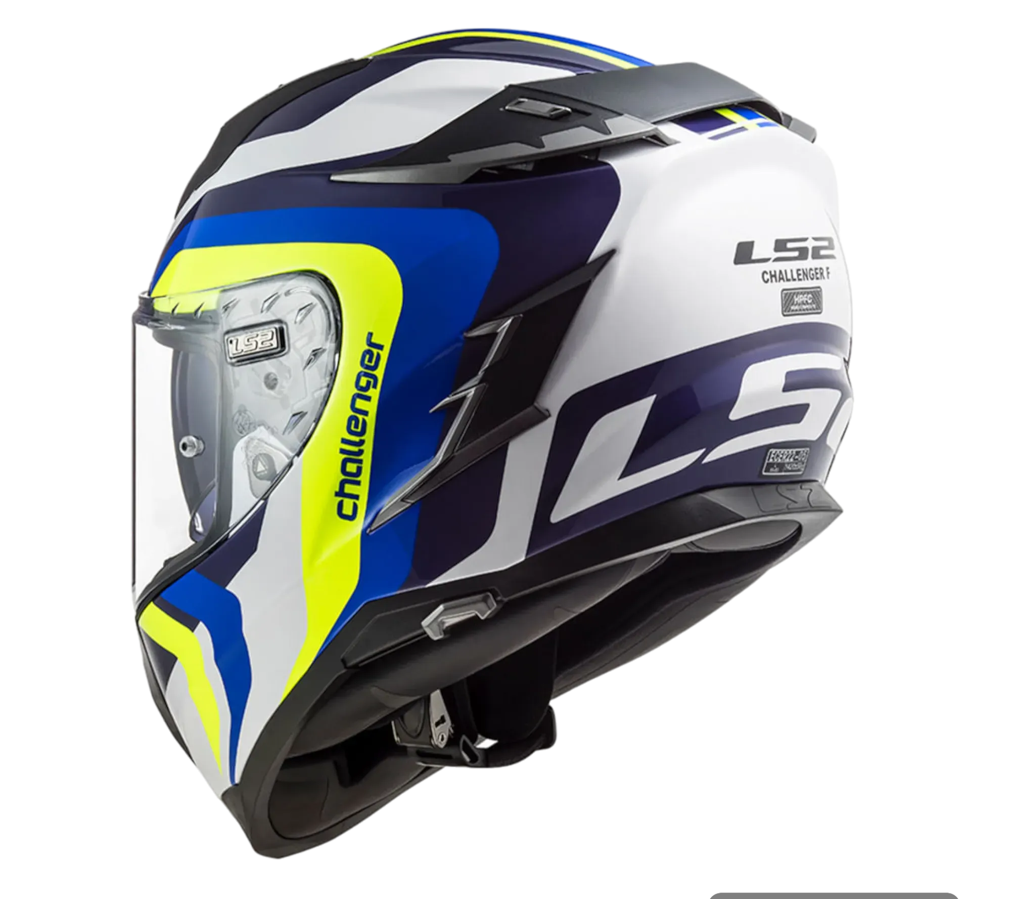 CASCO INTEGRAL LS2 FF327 CHALLENGER GALACTIC GL.WHITE YEL.BLUE
