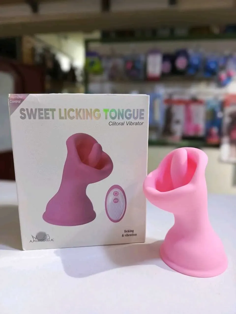 Vibrador de clítoris con lengüita y ventosa