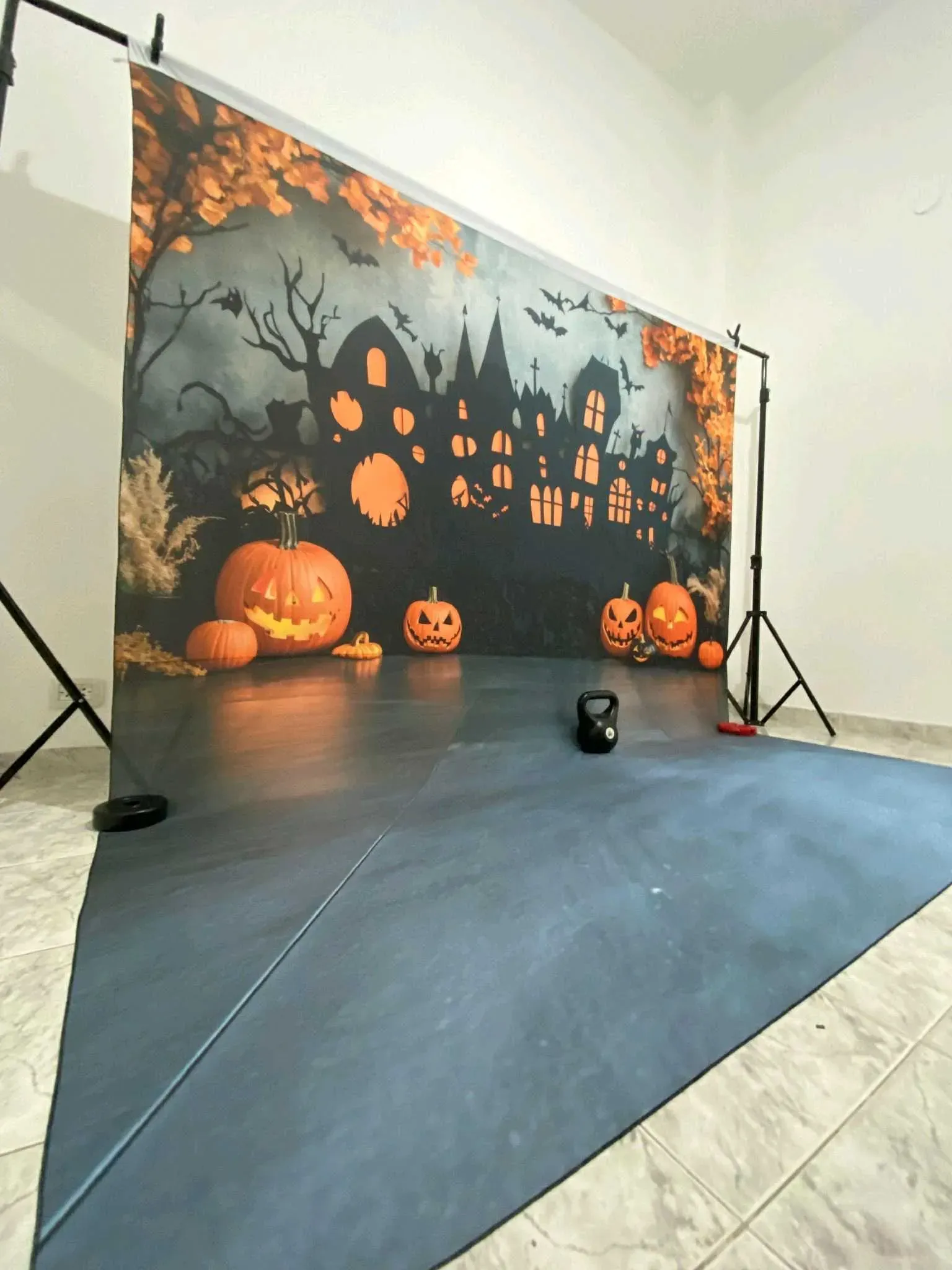 Fondo de Halloween con piso