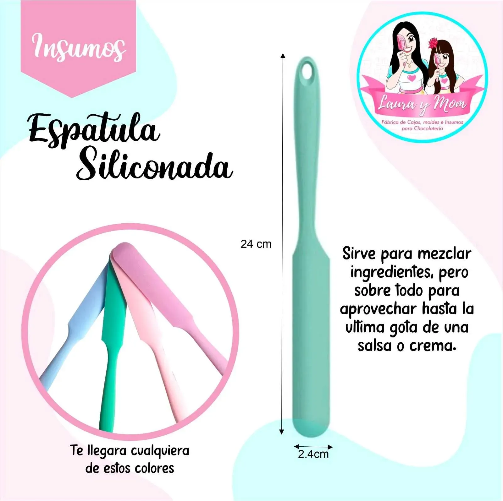 Espátula Silicona 24cm