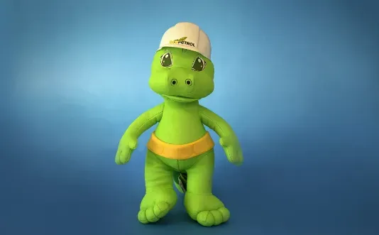 Mascota Pet con casco