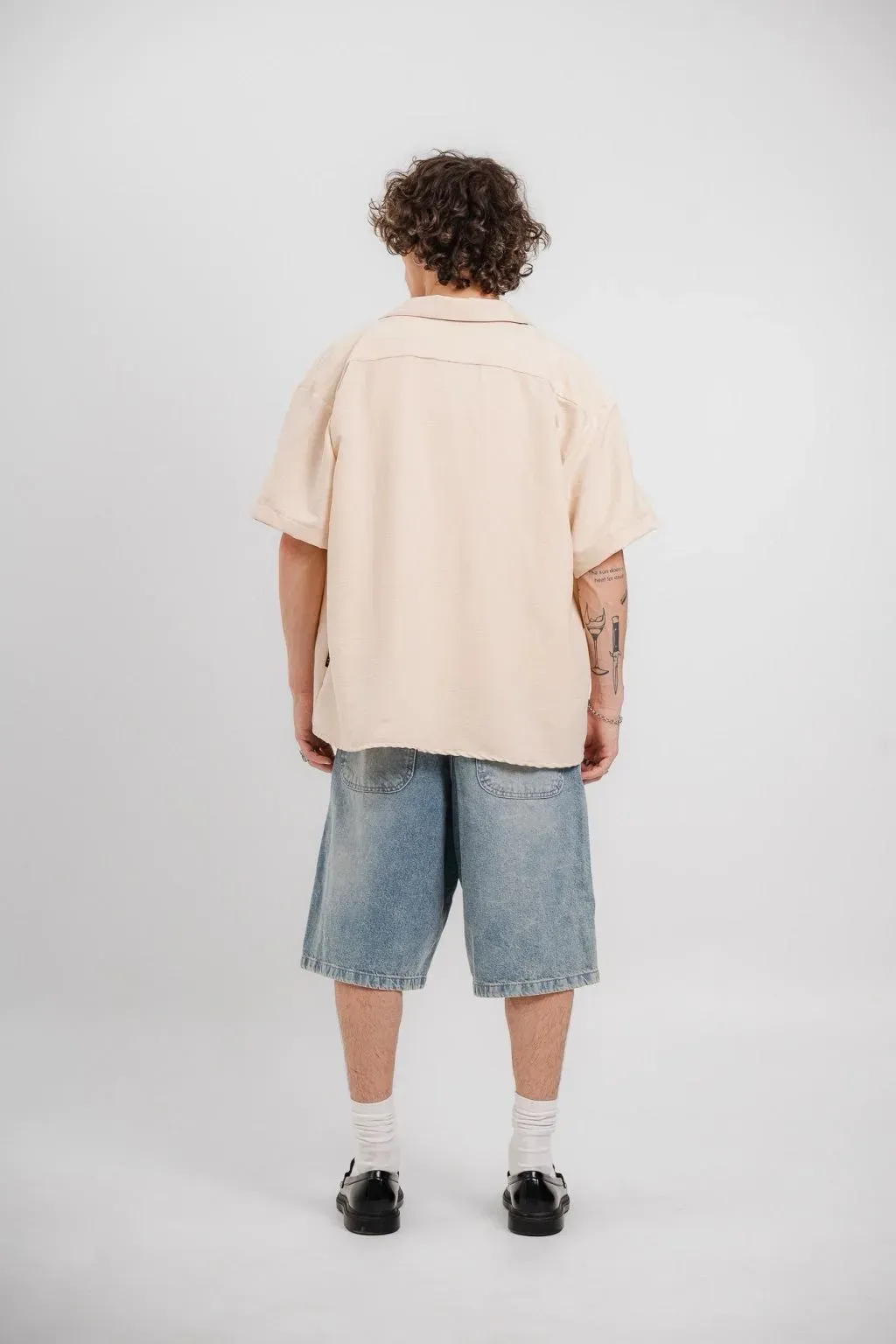 Camisa Boxy Beige lefrance