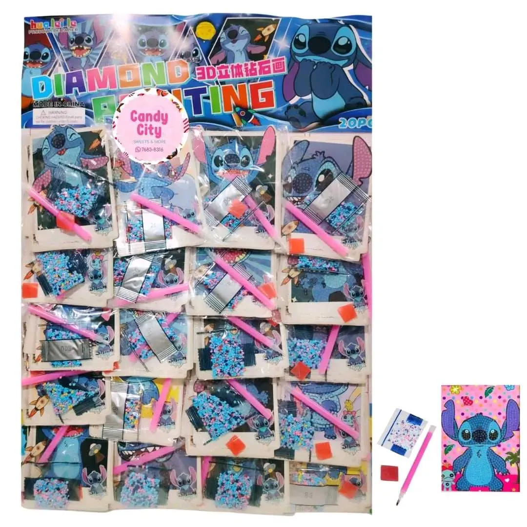 Carton Pintura Diamante Stitch (20 unidades)